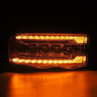 Thumbnail for AlphaRex 02-05 Dodge Ram 1500 NOVA LED Proj Headlights Plank Style Chrome w/Activ Light/Seq Signal