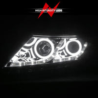 Thumbnail for ANZO 2011-2013 Kia Optima Projector Headlights w/ Halo Chrome (CCFL)