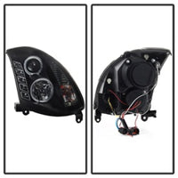 Thumbnail for Spyder Infiniti G35 03-07 2DR Projector Halogen - LED Halo DRL Blk High H4 PRO-YD-IG35032D-DRL-BK