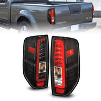 Thumbnail for ANZO 2005-2021 Nissan Frontier LED Taillights Black Housing/Clear Lens