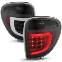 Thumbnail for ANZO 2004-2007 Dodge  Grand Caravan LED Tail Lights w/ Light Bar Black Housing Clear Lens
