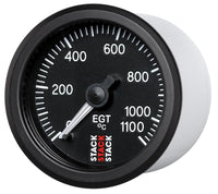Thumbnail for Autometer Stack 52mm 0-1100 Deg C Pro Stepper Motor Exhaust Gas Temp Gauge - Black