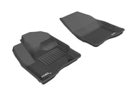 Thumbnail for 3D MAXpider 2010-2019 Ford Taurus Kagu 1st Row Floormat - Black