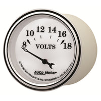 Thumbnail for AutoMeter Gauge Voltmeter 2-1/16in. 18V Elec Old Tyme White II