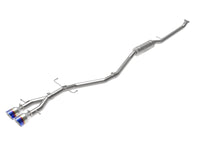 Thumbnail for aFe Takeda 2.5in 304SS Cat-Back Exhaust System 17-20 Honda Civic SI Coupe L4-1.5L (t) - BL Flame Tip