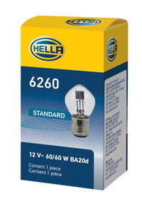 Thumbnail for Hella Bulb 6260 12V 60/60W Ba20D B11 S2