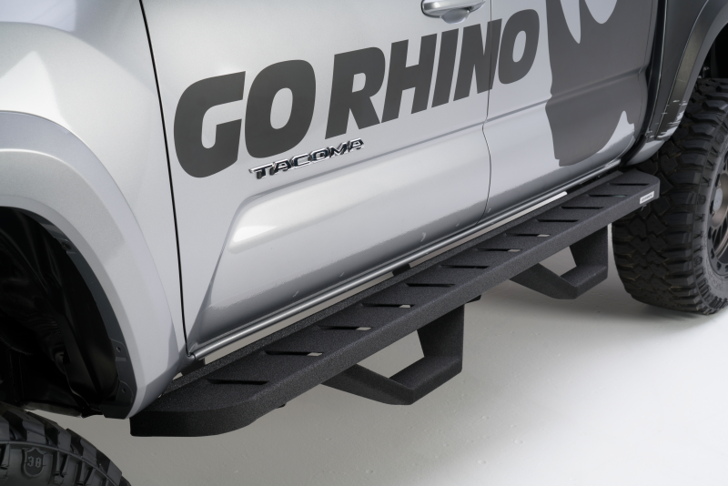 Go Rhino 05-20 Toyota Tacoma RB10 Complete Kit w/RB10 + Brkts + 2 RB10 Drop Steps