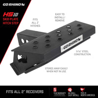 Thumbnail for Go Rhino HS-10 Hitch Skid Step
