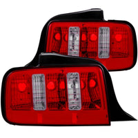 Thumbnail for ANZO 2005-2009 Ford Mustang Taillights Red/Clear - 2010 Style