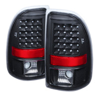 Thumbnail for Xtune Dodge Dakota 97-04 LED Tail Lights Black ALT-JH-DDAK97-LED-BK