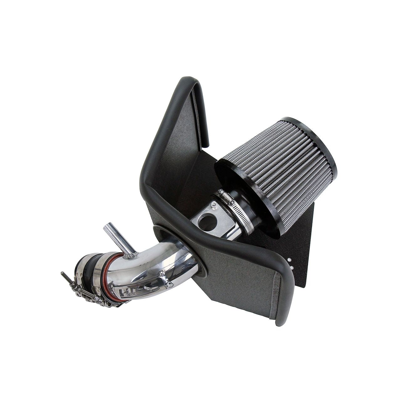 HPS Polish Shortram Air Intake Kit with Heat Shield for 09-19 Toyota Corolla 1.8L