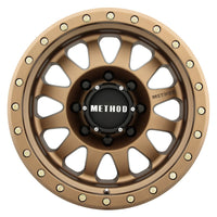 Thumbnail for Method MR304 Double Standard 17x8.5 0mm Offset 8x6.5 130.81mm CB Method Bronze Wheel