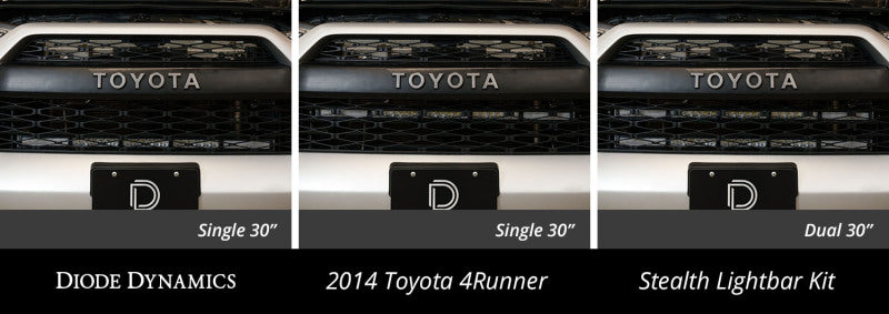 Diode Dynamics 14-19 Toyota 4Runner SS30 Stealth Lightbar Brackets