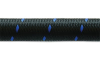 Thumbnail for Vibrant -8 AN Two-Tone Black/Blue Nylon Braided Flex Hose (5 foot roll)