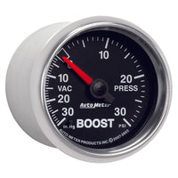 Thumbnail for Autometer GS 52mm 30 In Hg.-Vac/30 PSI Mechanical Vacuum/Boost Gauge