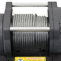 Thumbnail for Superwinch 2500 LBS 12V DC 3/16in x 40ft Steel Rope Terra 2500 Winch - Gray Wrinkle