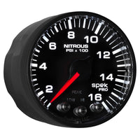 Thumbnail for Autometer Spek-Pro Gauge Nitrous Press 2 1/16in 1600psi Stepper Motor W/Peak & Warn Blk/Blk