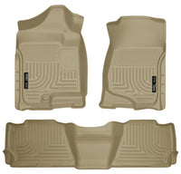 Thumbnail for Husky Liners 07-13 GM Escalade/Suburban/Yukon WeatherBeater Tan Front & 2nd Seat Floor Liners