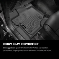 Thumbnail for Husky Liners 09-12 Ford F-150 Regular/Super/Super Crew Cab WeatherBeater Black Floor Liners