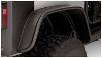Thumbnail for Bushwacker 07-18 Jeep Wrangler Flat Style Flares 4pc Fits 2-Door Sport Utility Only - Black