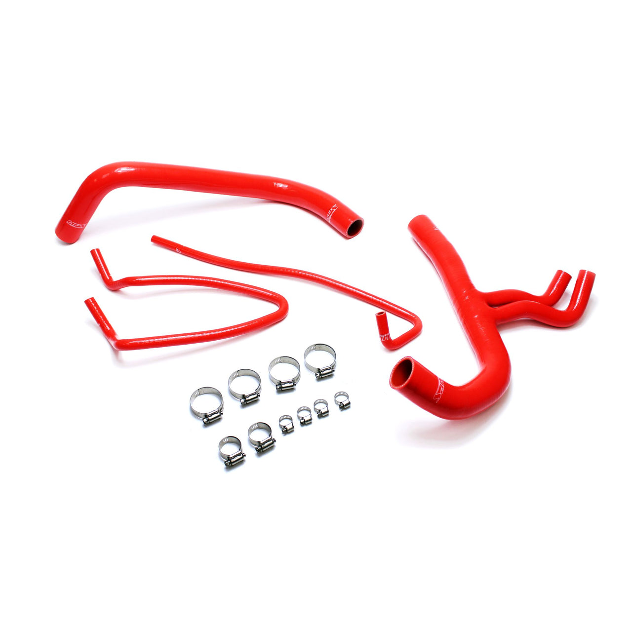 HPS Reinforced Red Silicone Radiator Hose Kit Coolant for Ford 11-14 F150 3.5L V6 Twin Turbo Ecoboost