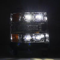 Thumbnail for AlphaRex 16-18 Chevy 1500HD NOVA-Series LED Proj Headlights Chrm w/Actv Lgt/SeqSig & DRL(Req 810023)