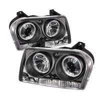 Thumbnail for Spyder Chrysler 300 05-08 Projector Headlights LED Halo LED Blk (Not Included) PRO-YD-C305-HL-BK