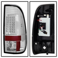 Thumbnail for Spyder Ford Super Duty 08-15 LED Tail Lights Chrome ALT-YD-FS07-LED-C