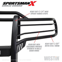 Thumbnail for Westin 14-20 Toyota Tundra Sportsman X Grille Guard - Textured Black