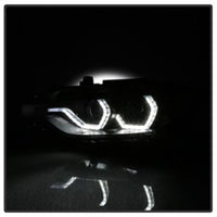 Thumbnail for Spyder 12-14 BMW F30 3 Series 4DR Projector Headlights - LED DRL - Black (PRO-YD-BMWF3012-DRL-BK)