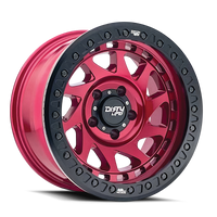 Thumbnail for Dirty Life 9313 Enigma Race 17x9 / 8x165.1 BP / -12mm Offset / 130.8mm Hub Crimson Candy Red Wheel
