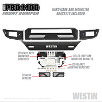 Thumbnail for Westin 16-19 Chevy/GMC  Silverado/Sierra 1500 Pro-Mod Front Bumper
