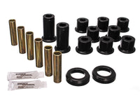 Thumbnail for Energy Suspension 82-04 GM S-10/S-15 Pickup 2WD / 82-04 S-10 Blazer Blk Rear Leaf Spring Bushing Set