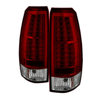 Thumbnail for Spyder Chevy Avalanche 07-13 LED Tail Lights Red Clear ALT-YD-CAV07-LED-RC