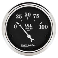 Thumbnail for Autometer Old Tyme Black Gauge Kit 6 Pc Ford Truck 53-55 Tach/Mph/Fuel/Oilp/Wtmp/Volt