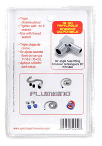 Thumbnail for Spectre Fuel Fitting 3/8in. Hose Barb NPT Threads - Chrome