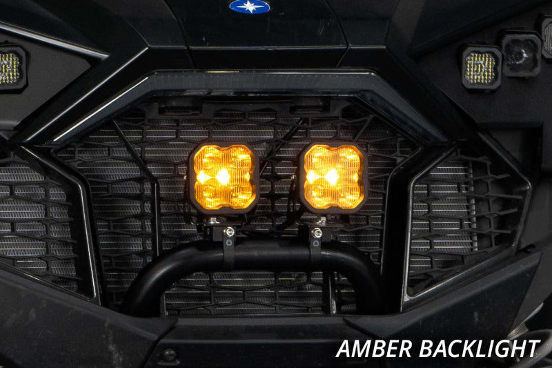 Diode Dynamics SS3 LED Bumper 2 In Roll Bar Kit Sport - Yellow SAE Fog (Pair)