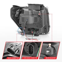 Thumbnail for ANZO 2007-2012 Dodge Nitro Projector Headlights w/ Halo Black (CCFL) G2