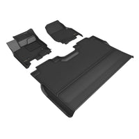 Thumbnail for 3D Maxpider 22-23 Ford F-150 Supercrew Kagu Floor Mat- Black R1 R2
