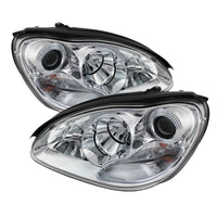 Thumbnail for Spyder Mercedes Benz S-Class 03-06 Projector Headlights Xenon/HID Model- Chrm PRO-YD-MBW220-HID-C