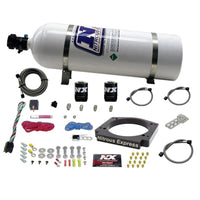 Thumbnail for Nitrous Express GM LS 112mm Adapter Plate Kit (100-400HP) w/ 15LB Bottle