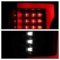 Thumbnail for Spyder 15-17 Ford F-150 LED Tail Lights (w/Blind Spot) - Black Smoke (ALT-YD-FF15015BS-LBLED-BSM)