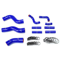 Thumbnail for HPS Blue Reinforced Silicone Radiator + Pesky Heater Hose Kit 1FZ-FE for Lexus 96-97 LX450 FJ80 4.5L I6 without rear heater