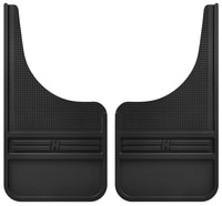 Thumbnail for Husky Liners Universal 12in Wide Black Rubber Front Mud Flaps w/o Weight