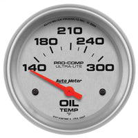 Thumbnail for Autometer Ultra-Lite 66.7mm Short Sweep Electronic 140-300 Degree Oil Temperature Gauge