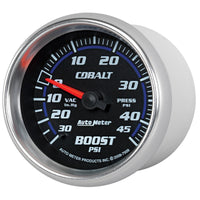 Thumbnail for AutoMeter Gauge Vac/Boost 2-5/8in. 30Inhg-45PSI Mechanical Cobalt