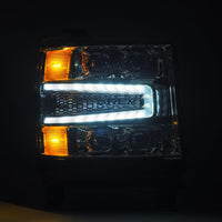 Thumbnail for AlphaRex 16-18 Chevy 1500HD NOVA-Series LED Proj Headlights Chrm w/Actv Lgt/SeqSig & DRL(Req 810023)
