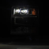 Thumbnail for AlphaRex 04-15 Chevy 1500HD NOVA-Series LED Proj Headlights Black w/Activ Light/Seq Signal & SB DRL