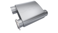Thumbnail for QTP 3in Weld-On Reverse 304SS Screamer Muffler Short Case w/Bolt-On QTEC Electric Cutout