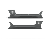Thumbnail for Road Armor 2018+ Jeep Wrangler JL 2-Door Stealth Rocker Guards - Tex Blk